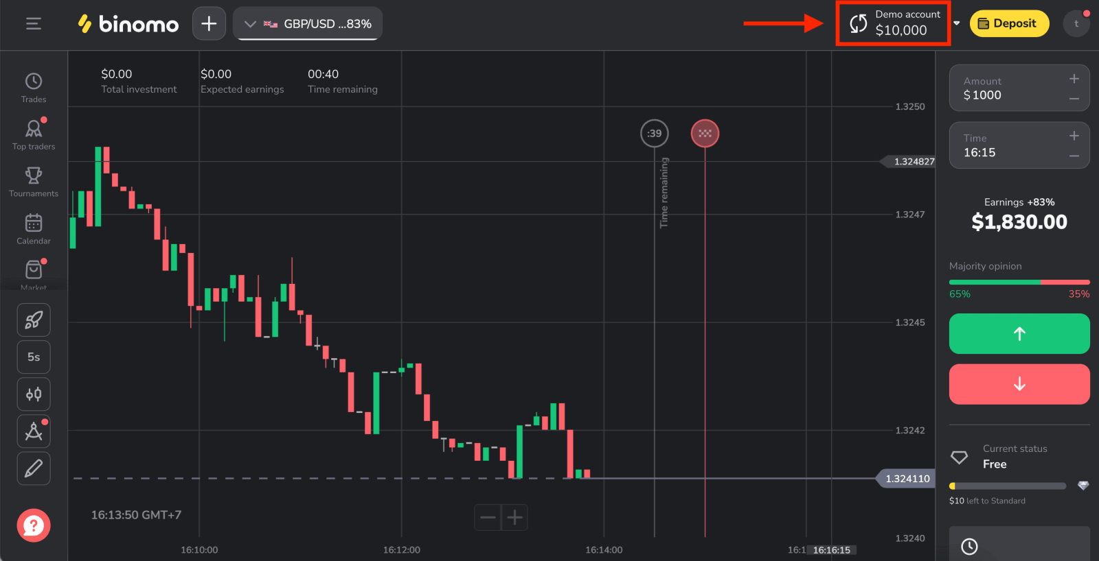 How to Register and Start Trading with a Demo Account in Binomo