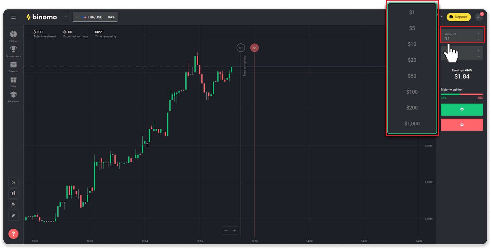 How to Register and Start Trading with a Demo Account in Binomo