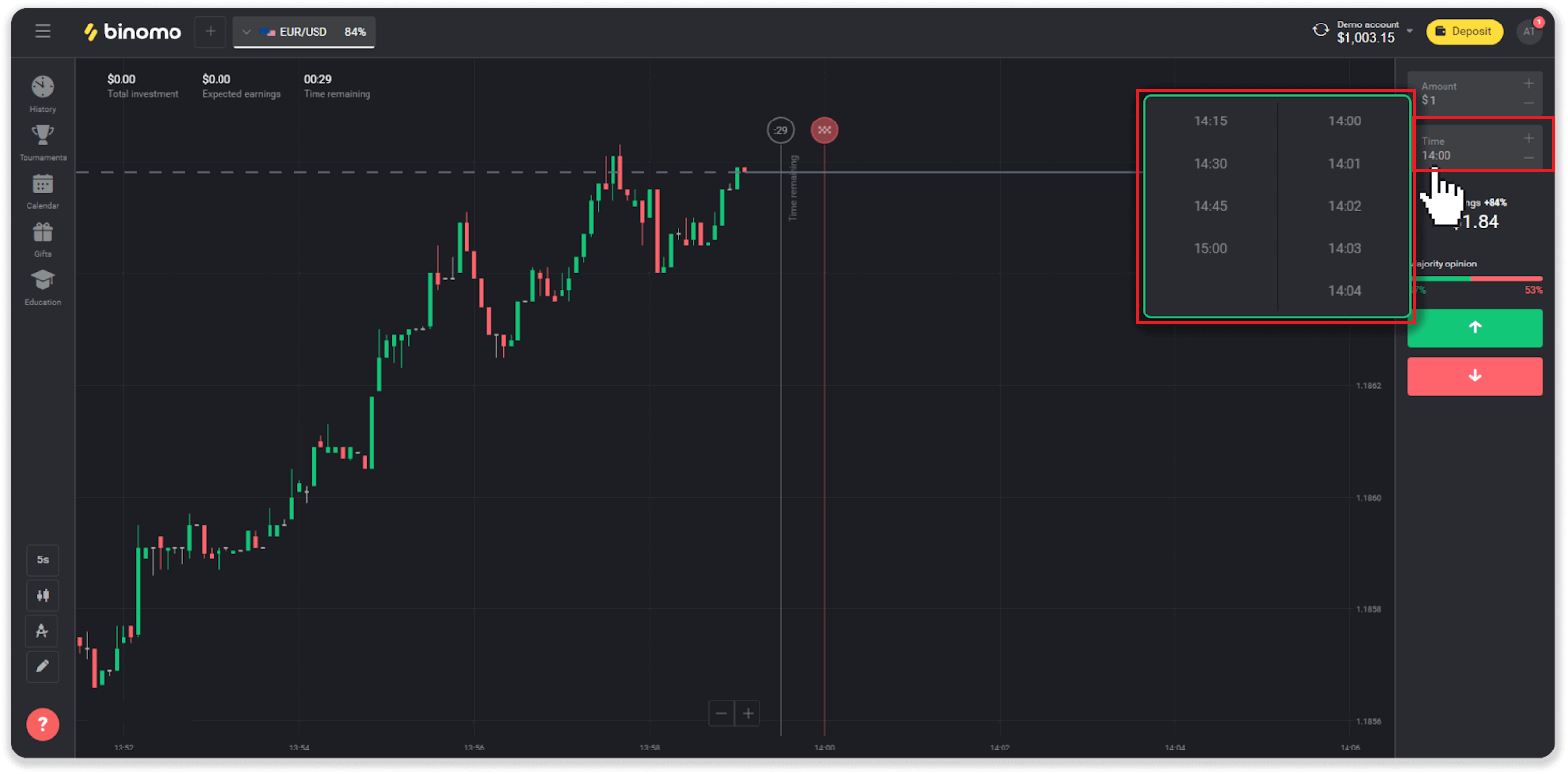 How to Register and Start Trading with a Demo Account in Binomo