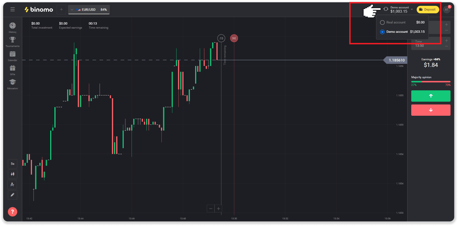 How to Register and Start Trading with a Demo Account in Binomo