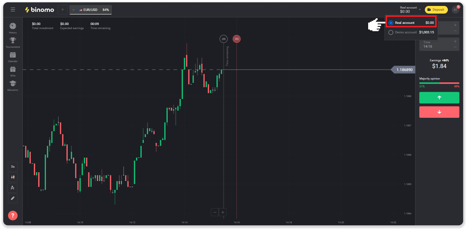 How to Register and Start Trading with a Demo Account in Binomo